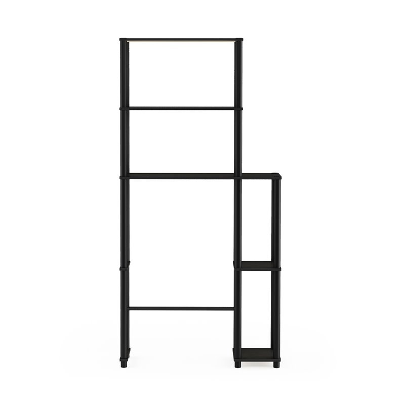 Furinno TURN-N-TUBE Wood Toilet Space Saver with 5 Shelves in Espresso/Black