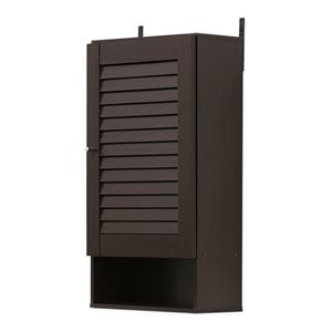 Furinno INDO Contemporary Engineered Wood Wide Wall Cabinet in Espresso