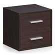 Furinno INDO Engineered Wood Petite Stackable 2-Drawers Storage Cube in Espresso