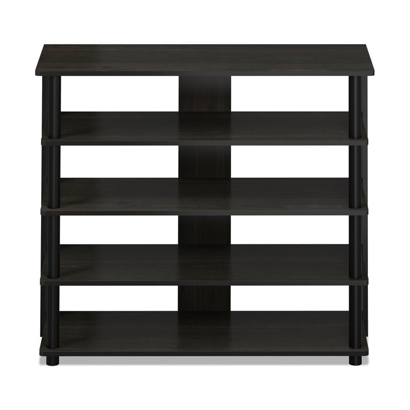 Furinno TURN-N-TUBE Engineered Wood 5-Tier Wide Shoe Rack in Espresso