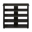 Furinno TURN-N-TUBE Engineered Wood 5-Tier Wide Shoe Rack in Espresso