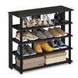Furinno TURN-N-TUBE Engineered Wood 5-Tier Wide Shoe Rack in Espresso