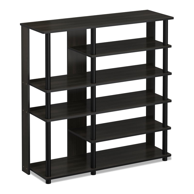 Furinno TURN-N-TUBE Engineered Wood Multi Storage Shoe Rack in Espresso