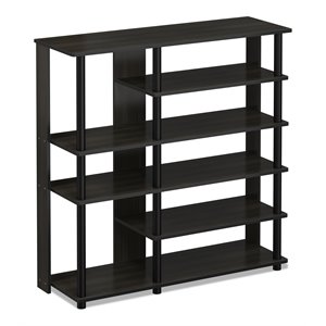 Furinno TURN-N-TUBE Engineered Wood Multi Storage Shoe Rack in Espresso