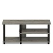 Furinno TURN-N-TUBE Wood Compact Multi Storage Shoe Rack in French Oak Gray
