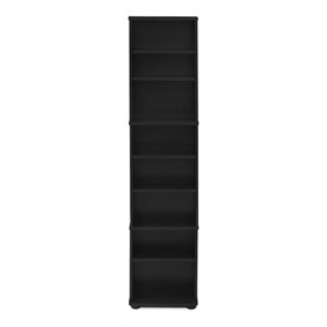 Furinno JAYA Engineered Wood Space Saving Multimedia Storage Tower in Espresso