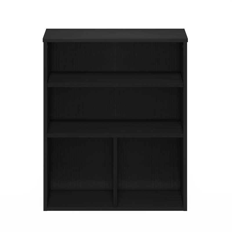 Furinno PASIR 3 Tier Display Bookcase in Black Oak