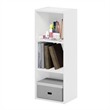 Furinno PASIR 3-Tier No Tool Assembly Open Shelf Bookcase in White