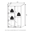 Furinno LUDER 5-Cube No Tool Assembly Open Shelf in Amber Pine