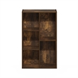 Furinno LUDER 5-Cube No Tool Assembly Open Shelf in Amber Pine