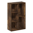 Furinno LUDER 5-Cube No Tool Assembly Open Shelf in Amber Pine