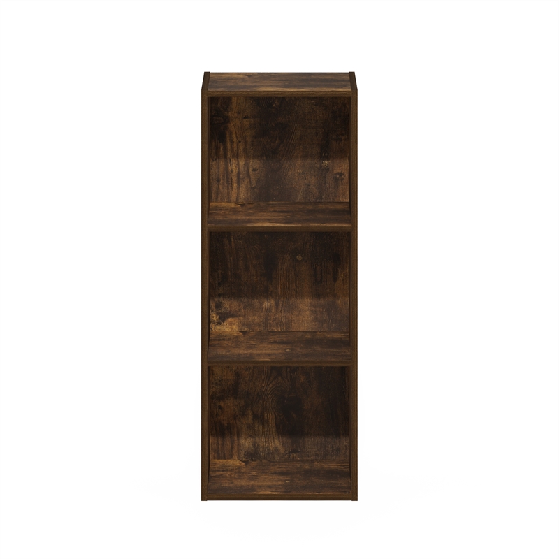 Furinno LUDER 3-Tier Open Shelf Bookcase in Amber Pine