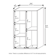 Furinno LUDER 5-Cube No Tool Assembly Open Shelf in White