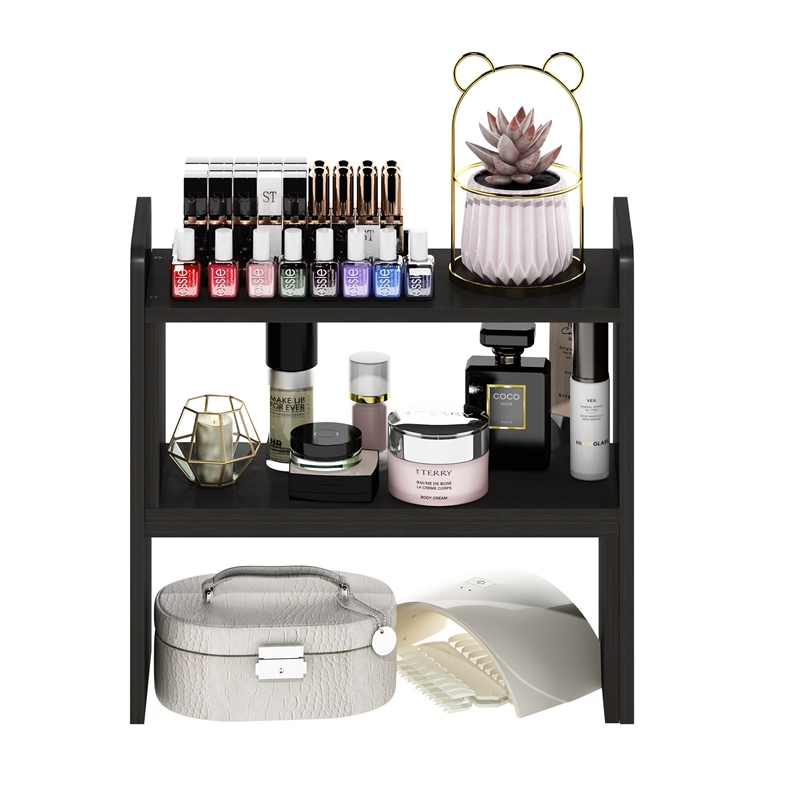 Furinno CLASSIC Desk Top Organizer Bookshelf in Espresso