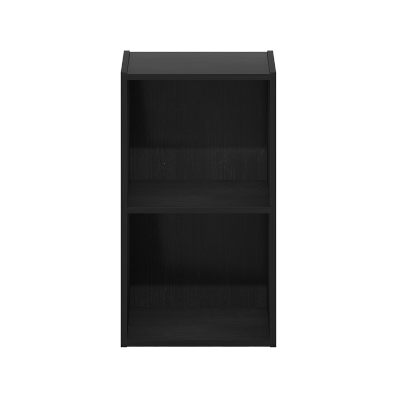 Furinno PASIR 2-Tier Open Shelf Bookcase in Blackwood