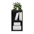 Furinno PASIR 2-Tier Open Shelf Bookcase in Blackwood