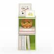 Furinno PASIR 2-Tier Open Shelf Bookcase in Green/White