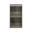 Furinno PASIR 2-Tier Open Shelf Bookcase in French Oak