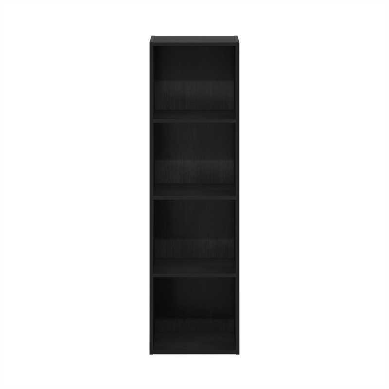 Furinno PASIR 4-Tier Open Shelf Bookcase in Blackwood