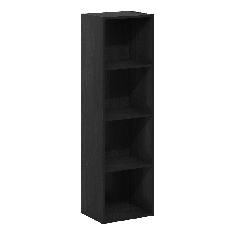 Furinno PASIR 4-Tier Open Shelf Bookcase in Blackwood