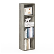 Furinno PASIR 4-Tier Open Shelf Bookcase in French Oak