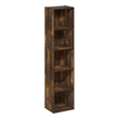 Furinno PASIR 5-Tier Open Shelf Bookcase in Amber Pine