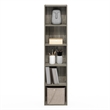 Furinno PASIR 5-Tier Open Shelf Bookcase in French Oak