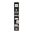 Furinno PASIR 8-Tier Open Shelf Bookcase in Blackwood