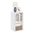 Furinno CUBICLE Open Back Decorative Cube Storage Organizer in 2-Cube in White