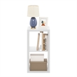 Furinno CUBICLE Open Back Decorative Cube Storage Organizer in 2-Cube in White
