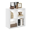 Furinno CUBICLE Open Back Decorative Cube Storage Organizer in 4-Cube in White