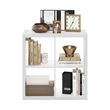 Furinno CUBICLE Open Back Decorative Cube Storage Organizer in 4-Cube in White