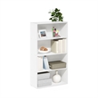 Furinno PASIR 4 Tier Open Shelf in White