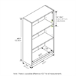 Furinno JAYA Simply Home AdJUSTable Shelf Bookcase in 3-Tier in Amber Pine