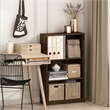 Furinno JAYA Simply Home AdJUSTable Shelf Bookcase in 3-Tier in Amber Pine