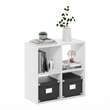 Furinno PELLI CUBIC Storage Cabinet in 2x2 in White