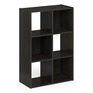 Furinno PELLI CUBIC Storage Cabinet in 3x2 in Espresso