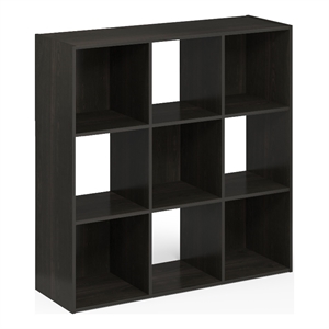 Furinno PELLI CUBIC Storage Cabinet in 3x3 in Espresso