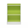 Furinno LUDER 2-Tier Open Shelf Bookcase in Green/White