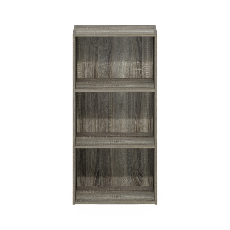 Furinno LUDER 3-Tier Open Shelf Bookcase in French Oak