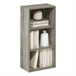 Furinno LUDER 3-Tier Open Shelf Bookcase in French Oak