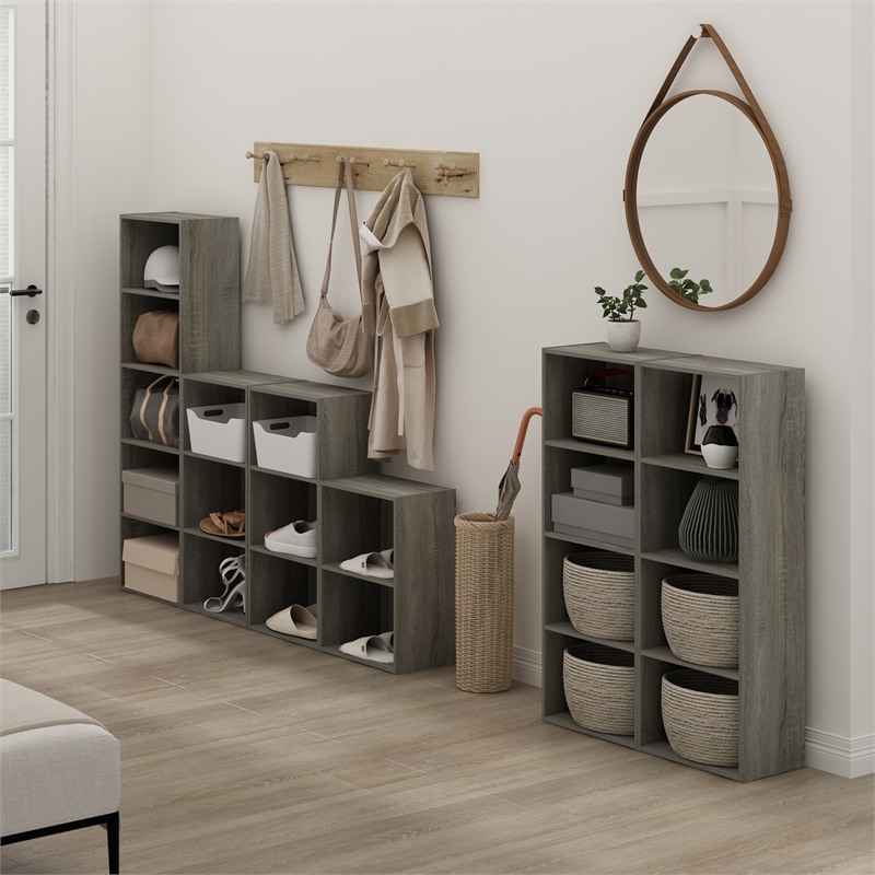 Furinno LUDER 3-Tier Open Shelf Bookcase in French Oak