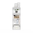 Furinno LUDER 4-Tier Open Shelf Bookcase in White