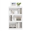 Furinno JAYA Enhanced Home Bookcase 3-Tier AdJUSTable Bookshelf in White
