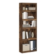 Furinno JAYA Enhanced Home 5-Tier Shelf Bookcase in Amber Pine