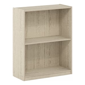 Furinno GRUEN 2-Tier Open Shelf Bookcase in Metropolitan Pine