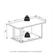 Furinno BASIC Home Living Coffee Table in Amber Pine/Black