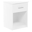 Furinno Tidur Nightstand with Handle with One Drawer in Solid White