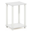 Furinno SIMPLISTIC End Table in Small in White/White
