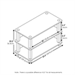 Furinno TURN-S-TUBE 3-Tier Shoe Rack in Amber Pine/Black